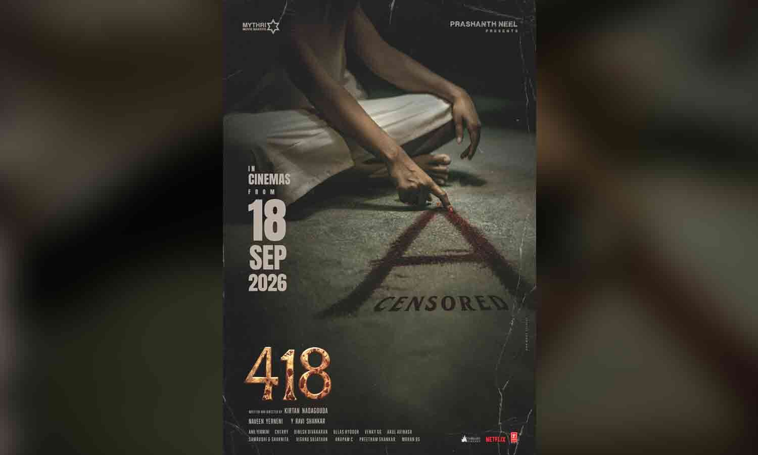 Prashant Neel-Produced Horror Film 418 Gets A Certificate