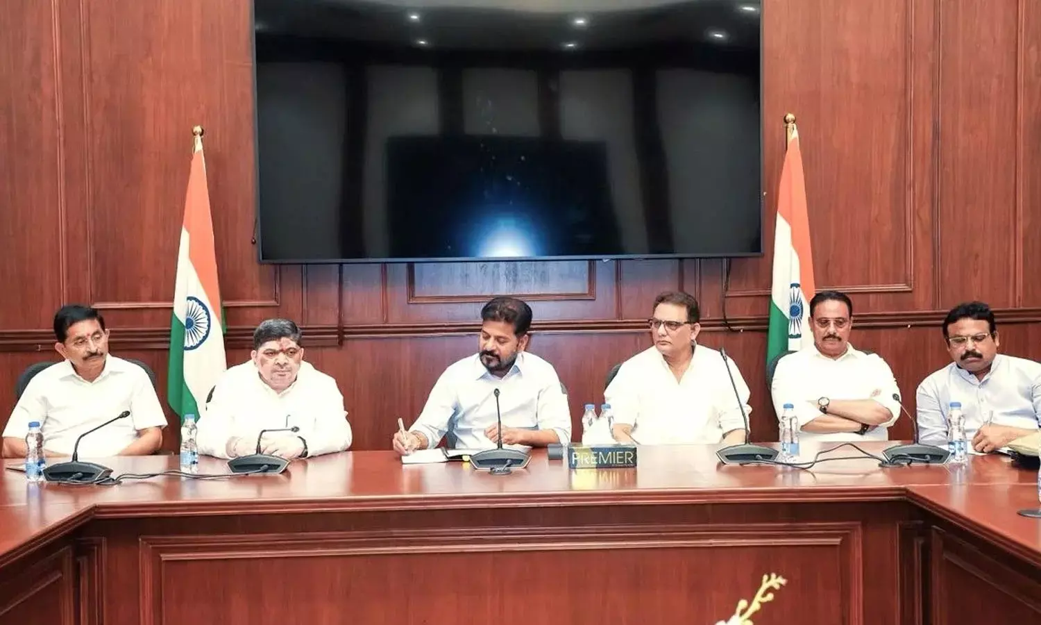Chief Minister A Revanth Reddy reviews arrangements for the upcoming Ganesh Chaturthi festivities in Hyderabad on Saturday