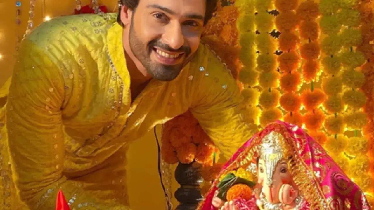 On the occasion of Ganesh Chaturthi on Monday, actor Vijayendra Kumeria On the occasion of Ganesh Chaturthi on Monday, actor Vijayendra Kumeria