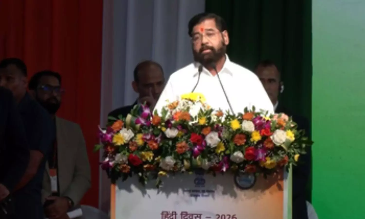 Maharashtra Deputy Chief Minister Eknath Shinde on Monday said Hindi Maharashtra Deputy Chief Minister Eknath Shinde on Monday said Hindi