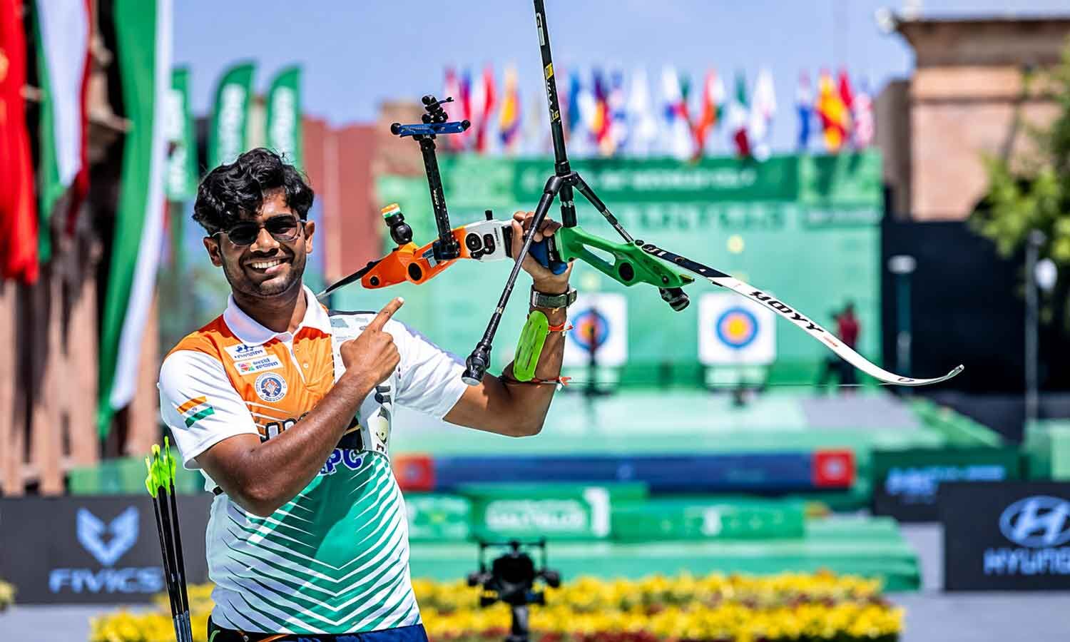 Dhiraj Bommadevara Wins Historic Gold at Archery World Cup Final