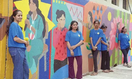Community wall art mural on success by Aravani Art unveiled