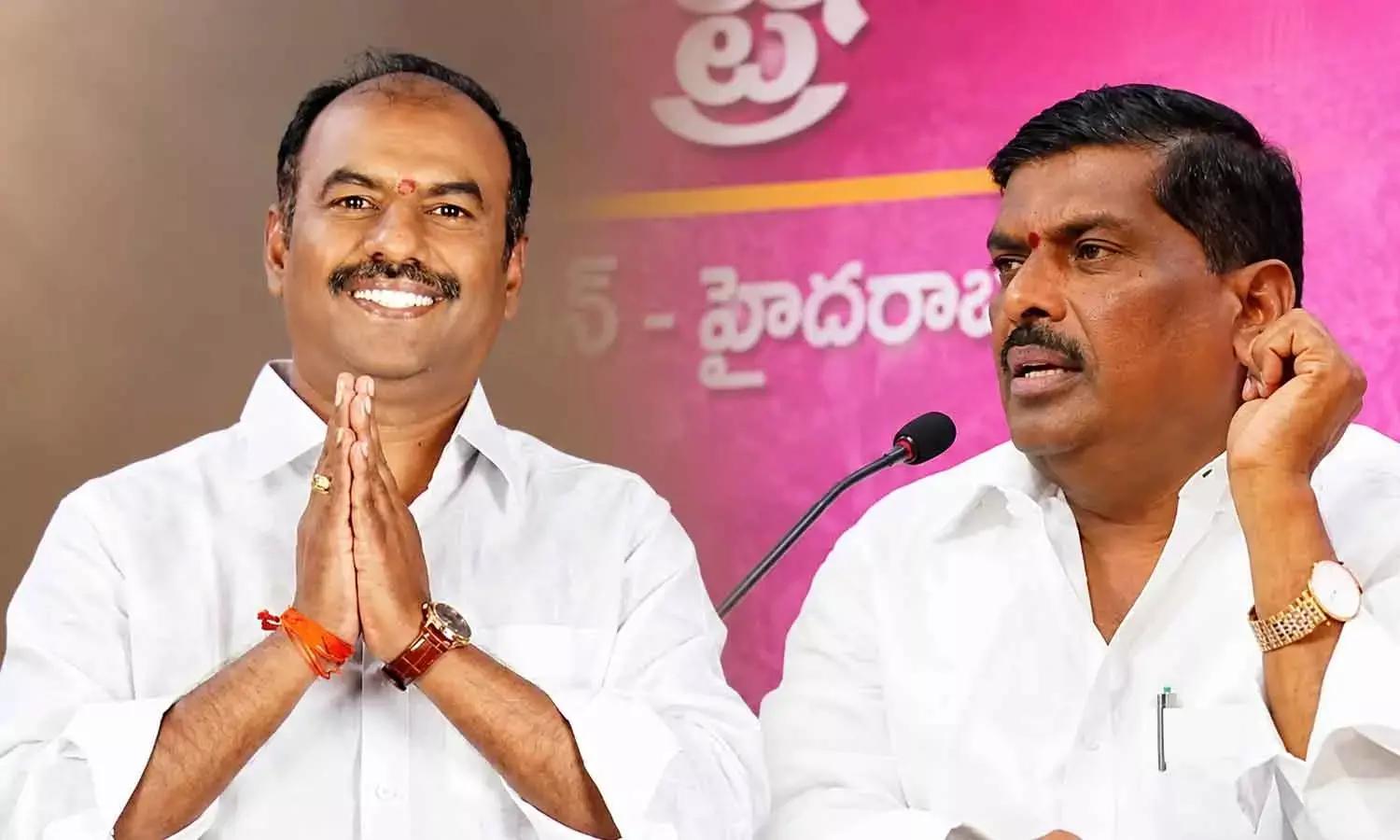 Bandla Krishna Mohan Reddy, Gadwal MLA; Gudem Mahipal Reddy, Patancheru MLA Bandla Krishna Mohan Reddy, Gadwal MLA; Gudem Mahipal Reddy, Patancheru MLA