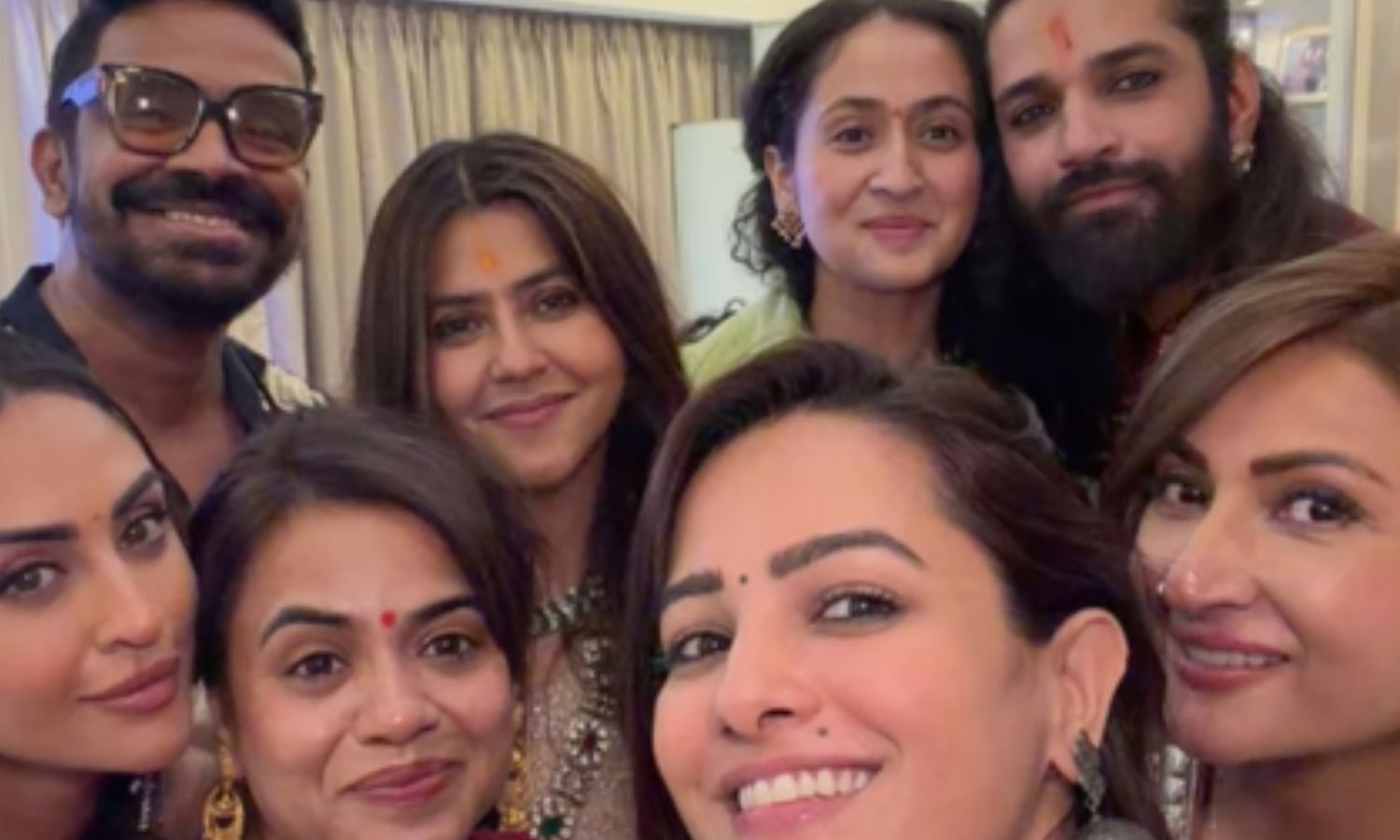Ekta Kapoor Hosts TV Stars for Ganpati Celebrations