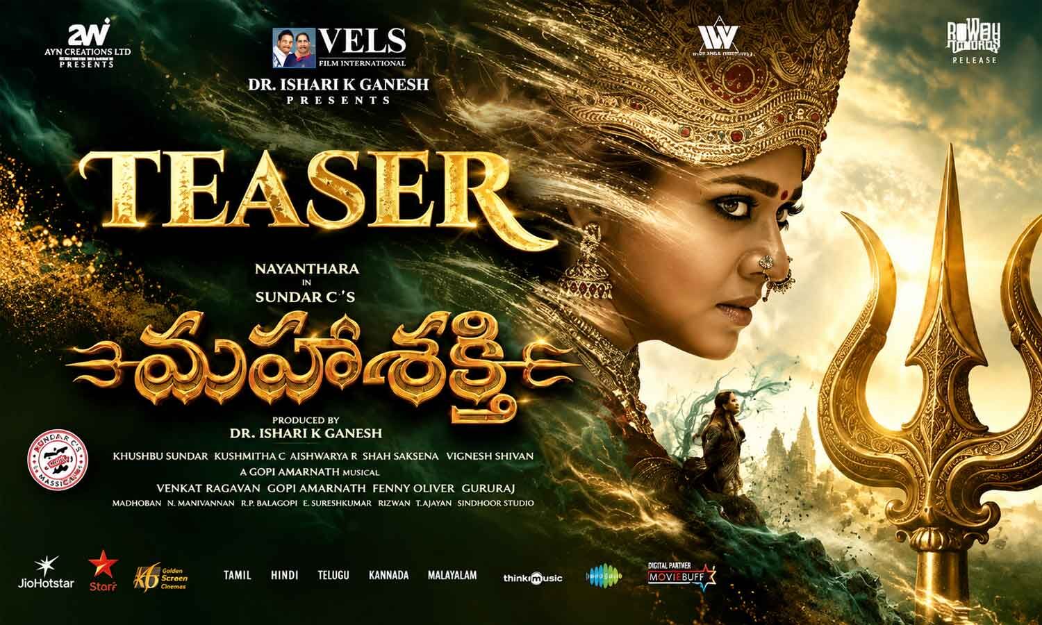Mahasakthi Teaser Previews Nayanthara’s Return as Mookuthi Amman