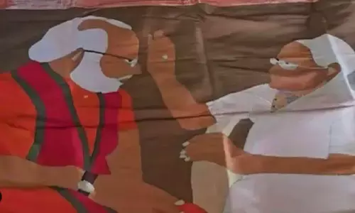 Varanasi weavers heartfelt birthday gift for PM Modi: A silk-thread portrait with mother