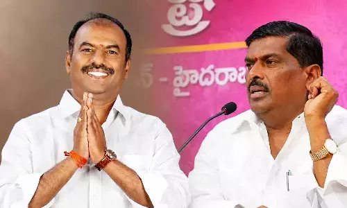 Bandla Krishna Mohan Reddy, Gadwal MLA; Gudem Mahipal Reddy, Patancheru MLA