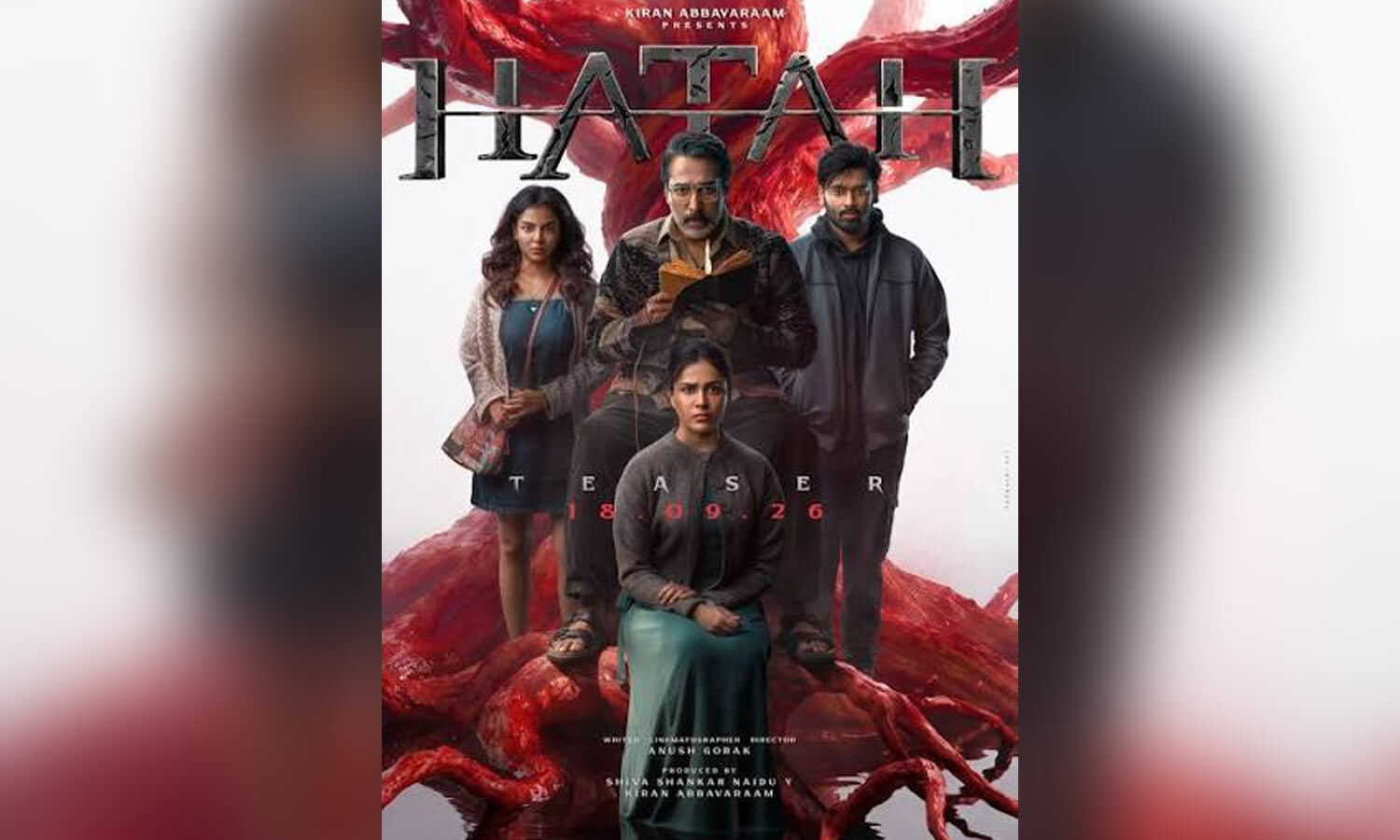 Kiran Abbavaram Unveils Psychological Horror Film Hatah Announcement