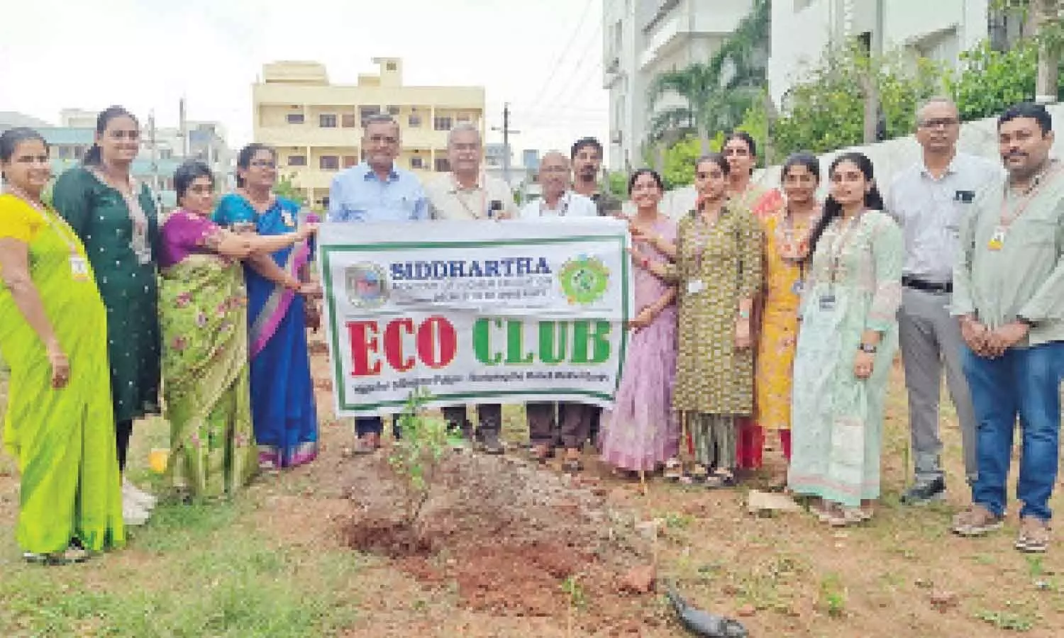 Eco Club plants saplings on World Ozone Day Eco Club plants saplings on World Ozone Day