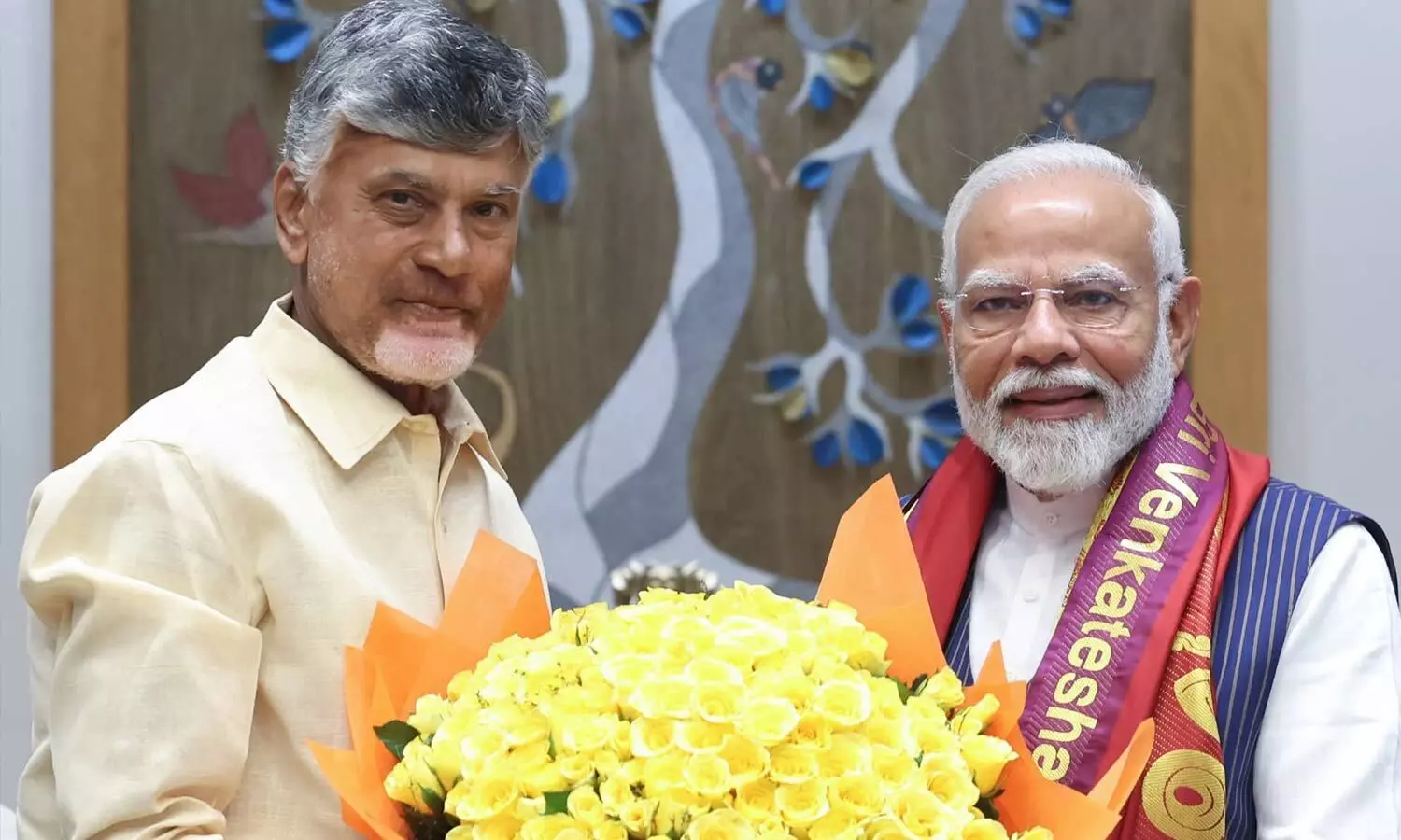 CM Chandrababu wishes PM Modi on birthday CM Chandrababu wishes PM Modi on birthday