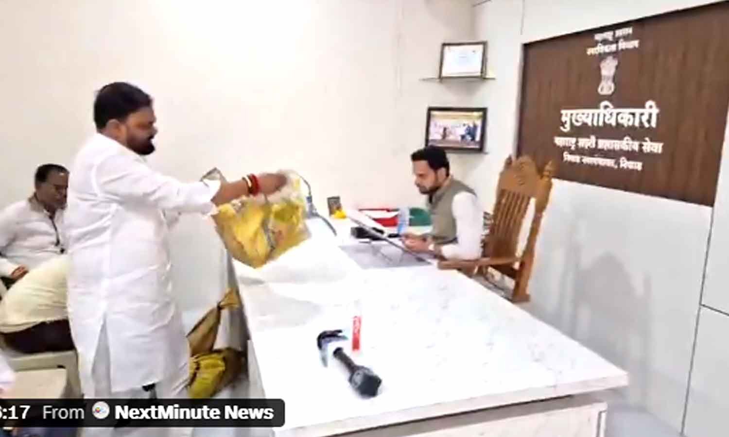Yuva Sena Workers Release Stray Dogs Inside Niphad Office
