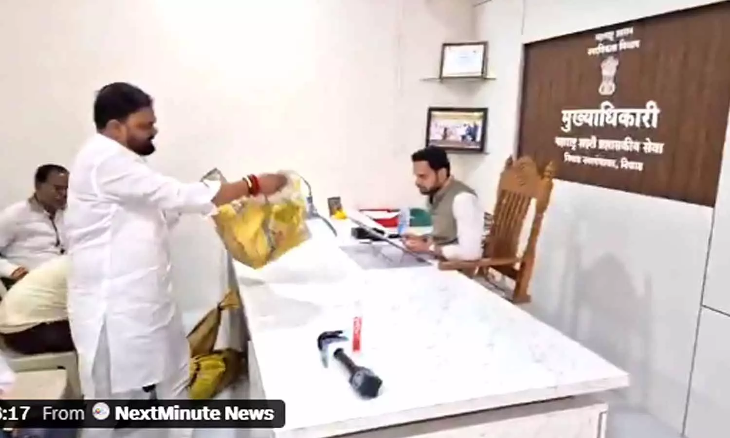 Watch The Viral Video Of Nashik Activists Releasing 4–5 Dogs Inside Niphad Civic Office In Protest Watch The Viral Video Of Nashik Activists Releasing 4–5 Dogs Inside Niphad Civic Office In Protest