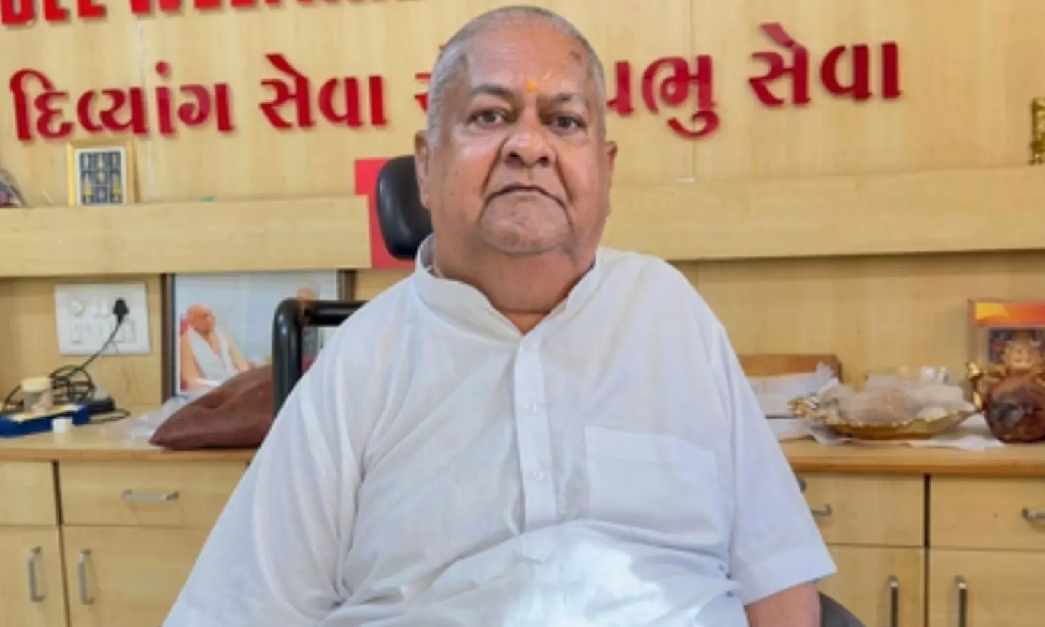 Padma Shri and noted social worker Kanubhai Hasmukhbhai Tailor on Thursday Padma Shri and noted social worker Kanubhai Hasmukhbhai Tailor on Thursday