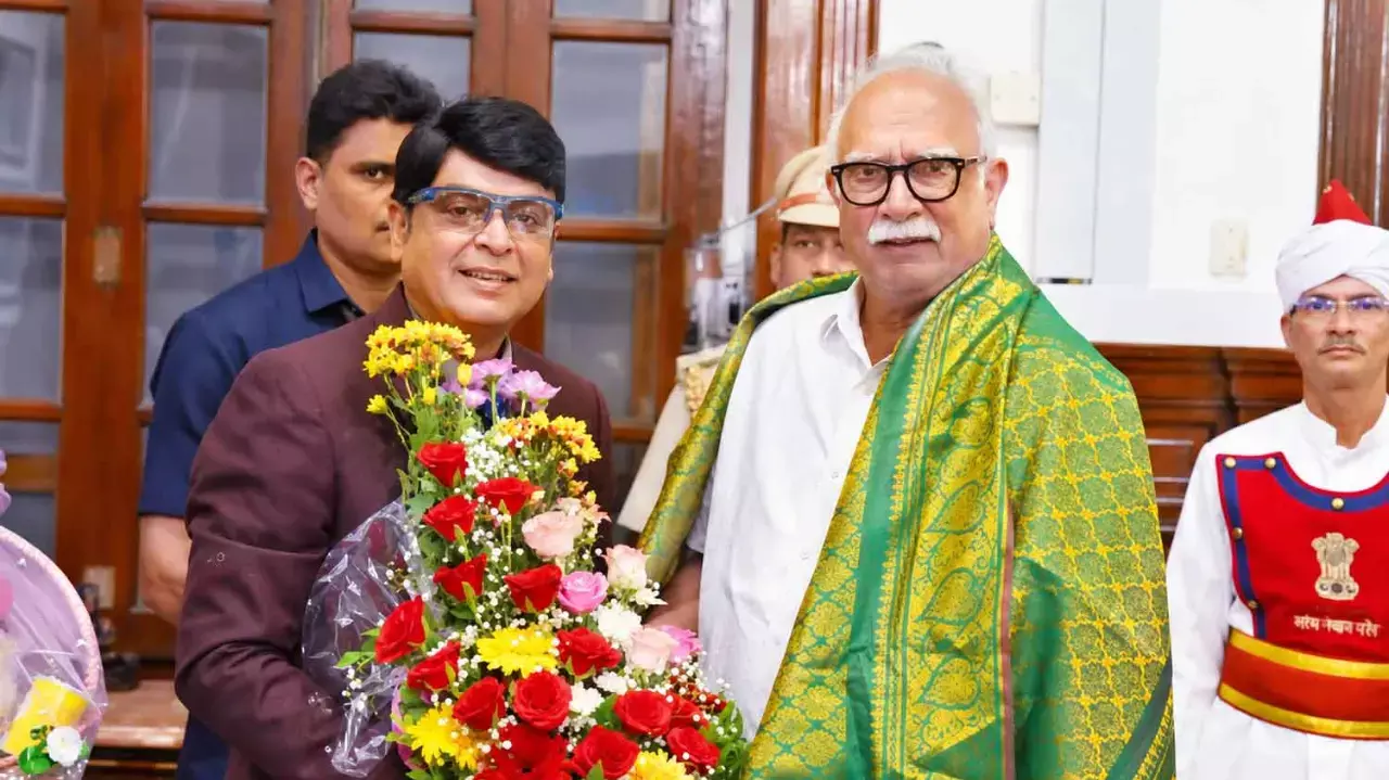 Naresh Vijayakrishna felicitated by Goa Governor for 55 years in cinema Naresh Vijayakrishna felicitated by Goa Governor for 55 years in cinema