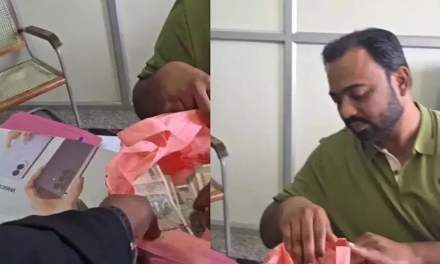 caught a Central GST Superintendent in Bengaluru accepting a bribe of ₹8 lakh caught a Central GST Superintendent in Bengaluru accepting a bribe of ₹8 lakh
