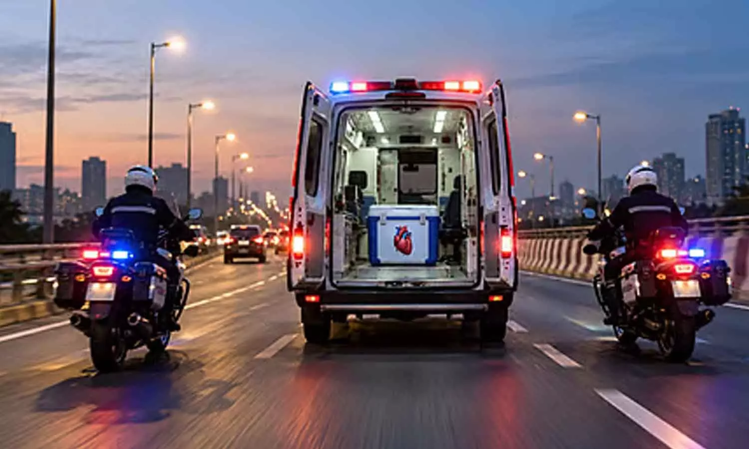 Donor heart transported 95 km in 63 minutes for transplant Donor heart transported 95 km in 63 minutes for transplant