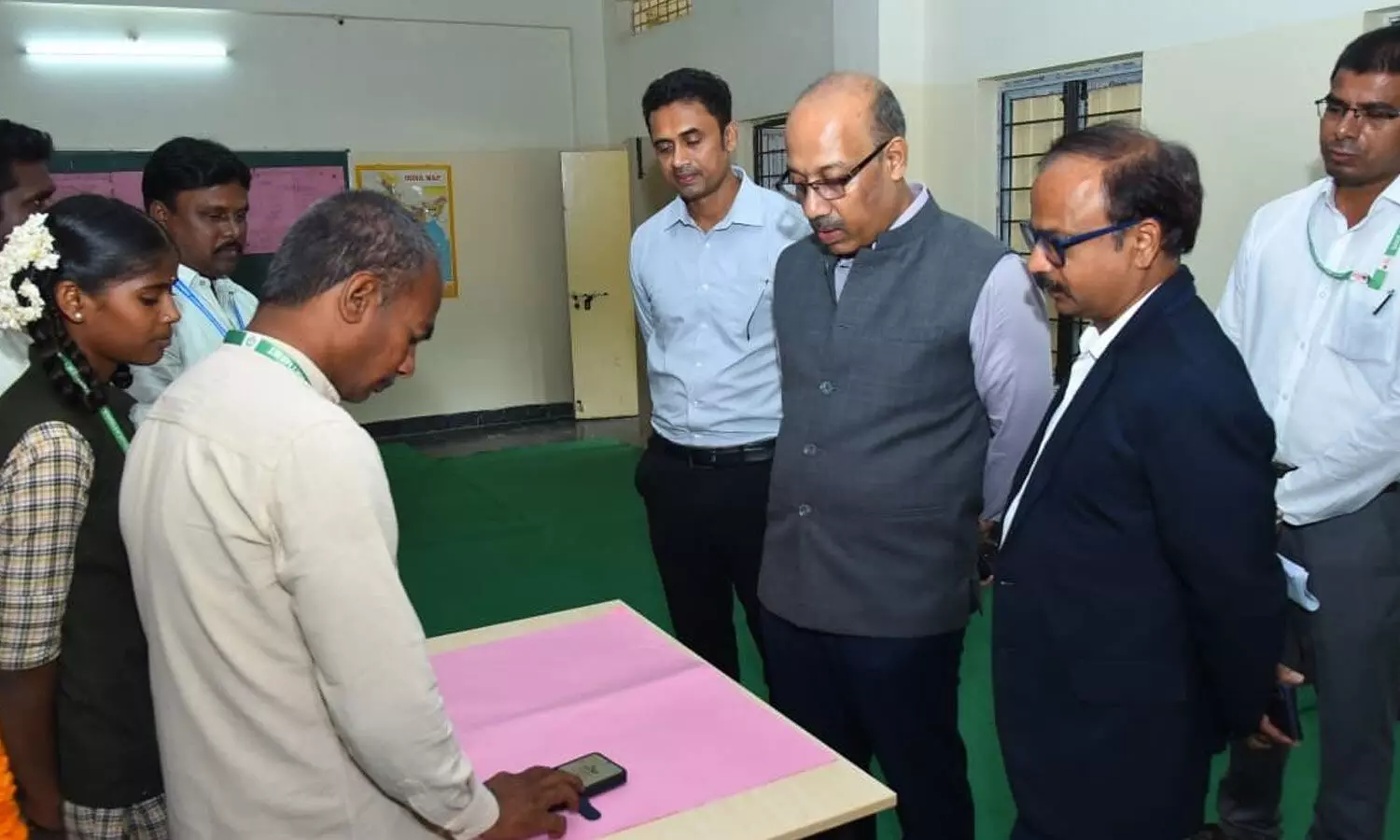 Union Education Secretary inspects schools in Puttaparthi Union Education Secretary inspects schools in Puttaparthi