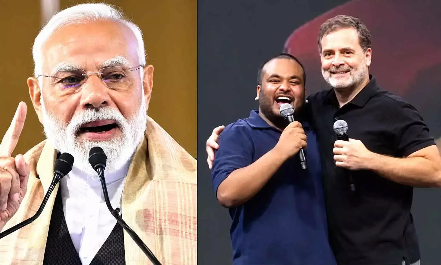 Rahul Gandhi, Pulkit Mani, Narendra Modi mimicry, Chhatron Ki Goonj, BJP Congress controversy Rahul Gandhi, Pulkit Mani, Narendra Modi mimicry, Chhatron Ki Goonj, BJP Congress controversy