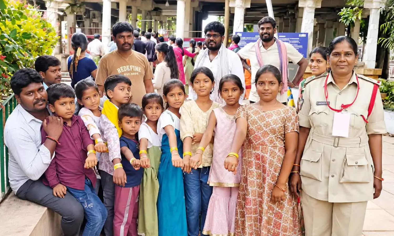 Children with geo-tags in Tirumala Children with geo-tags in Tirumala