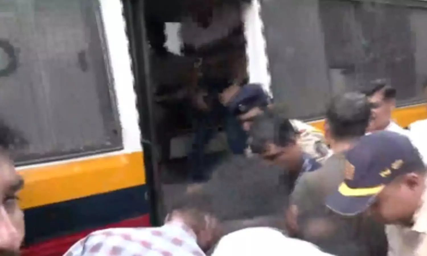 Mumbai Police on Monday detained members of a student organisation and students Mumbai Police on Monday detained members of a student organisation and students