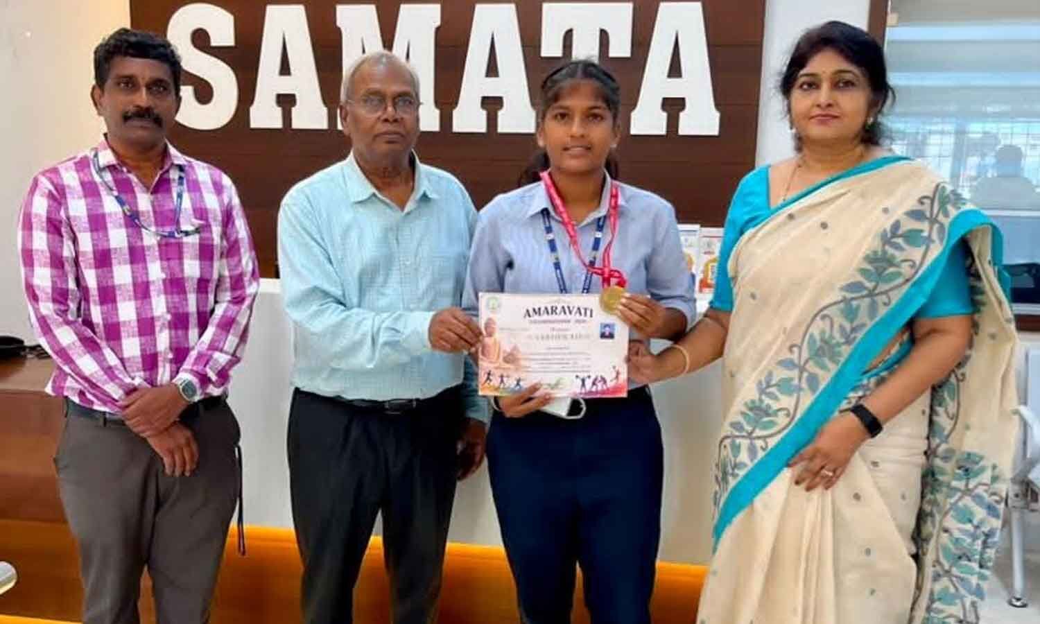 Visakhapatnam Student Wins U-23 Boxing Title at Amaravati Championship