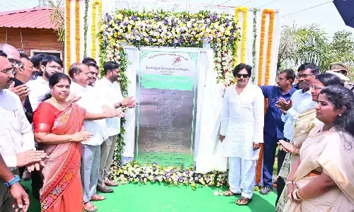 Deputy Chief Minister Pawan Kalyan inaugurates the Pithikapura Vanam, an urban forest developed at Rs 1.83 crore under the Central government’s Nagar Van Yojana, in Pithapuram on Monday Deputy Chief Minister Pawan Kalyan inaugurates the Pithikapura Vanam, an urban forest developed at Rs 1.83 crore under the Central government’s Nagar Van Yojana, in Pithapuram on Monday