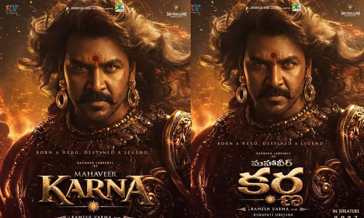 Raghava Lawrence Is Introduced As Karna From Mahaveer Karna Raghava Lawrence Is Introduced As Karna From Mahaveer Karna