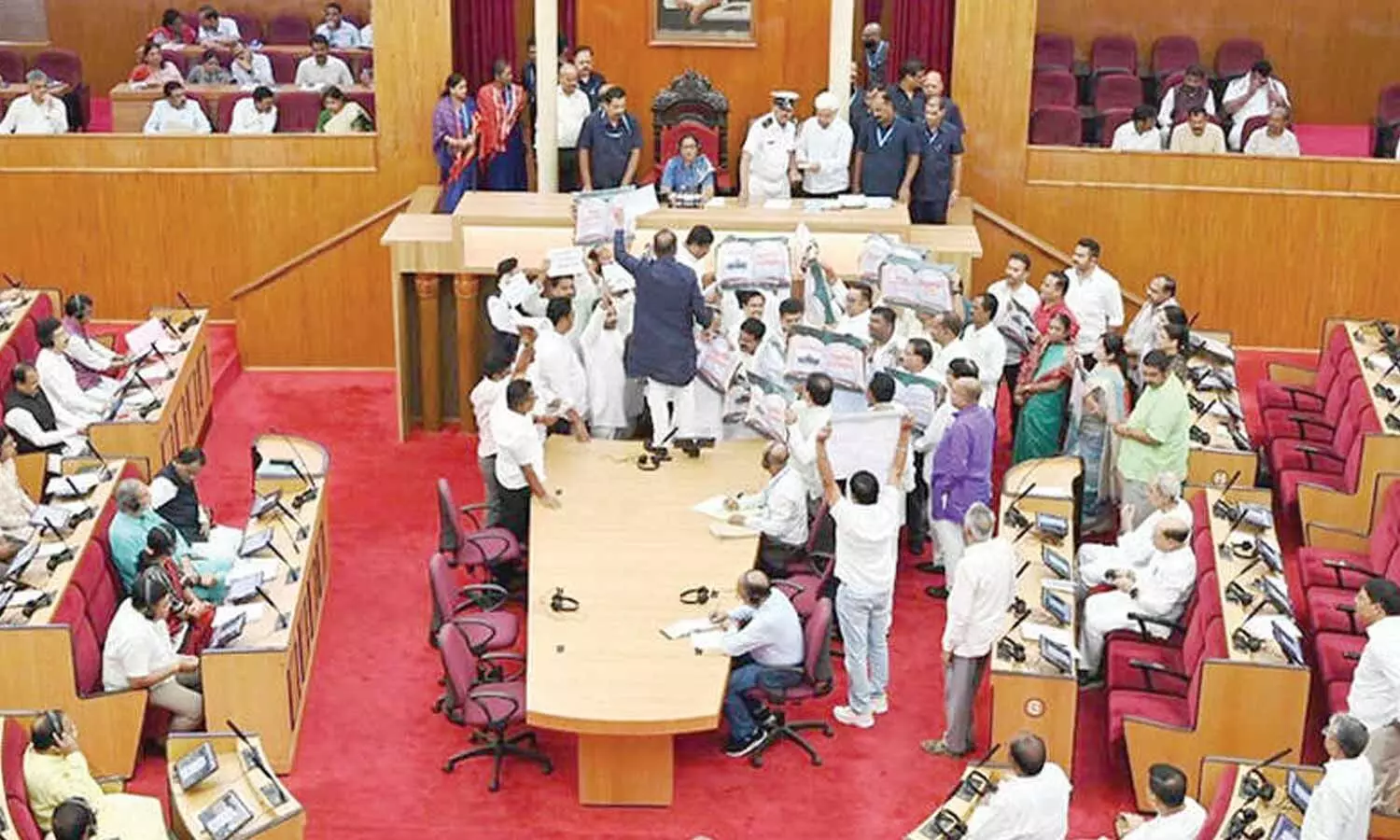 Uproar in Assembly over mines law, textbook errors Uproar in Assembly over mines law, textbook errors
