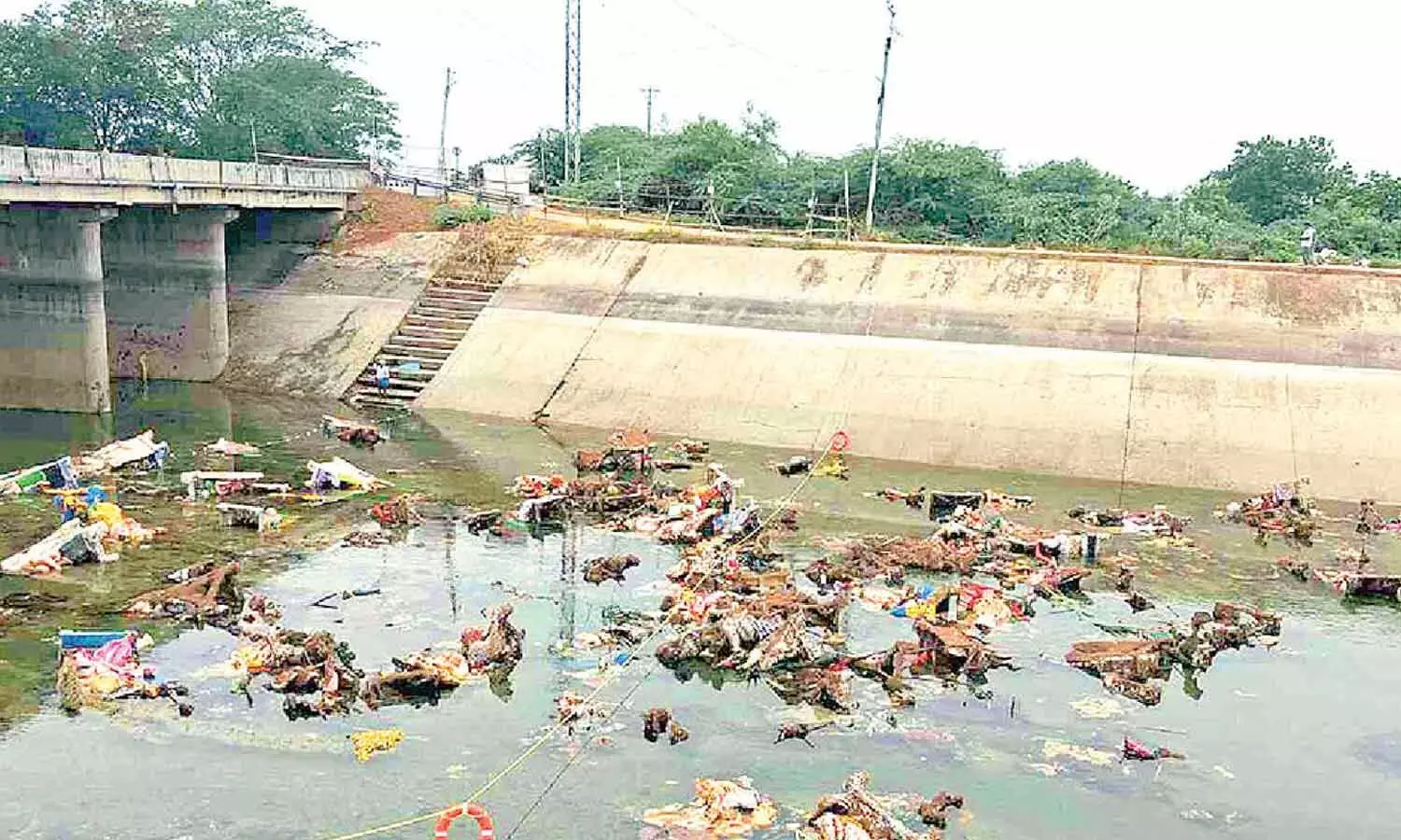 Water shortage delays Ganesh immersion Water shortage delays Ganesh immersion