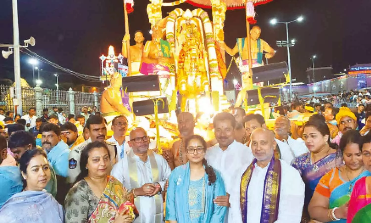 Balayya’s wife participates in Tirumala Brahmotsavams Balayya’s wife participates in Tirumala Brahmotsavams