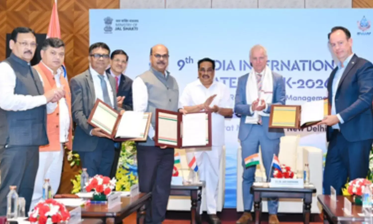 Minister for Jal Shakti, C R Patil and Netherlands Vice Minister for Infrastructure and Water Management Minister for Jal Shakti, C R Patil and Netherlands Vice Minister for Infrastructure and Water Management