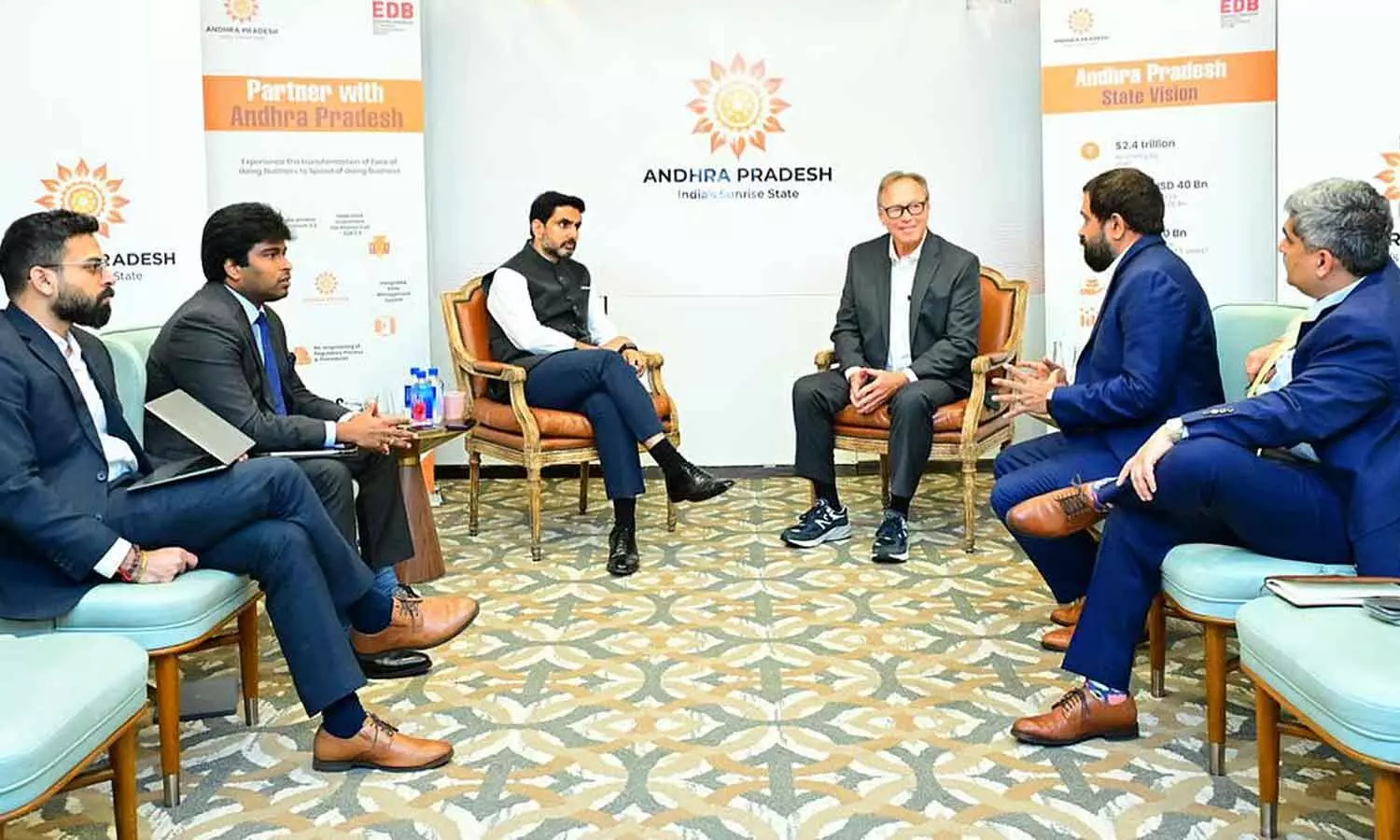 Lokesh pitches AP as mfg, tech base to global majors Lokesh pitches AP as mfg, tech base to global majors
