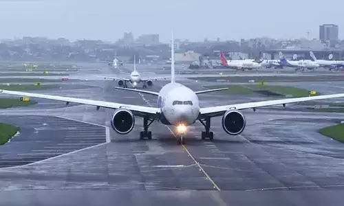 Several flight in AP diverted amid heavy rains Several flight in AP diverted amid heavy rains