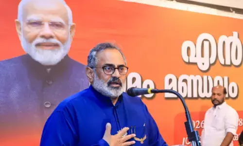Kerala Bharatiya Janata Party (BJP) President and MLA Rajeev Chandrasekhar