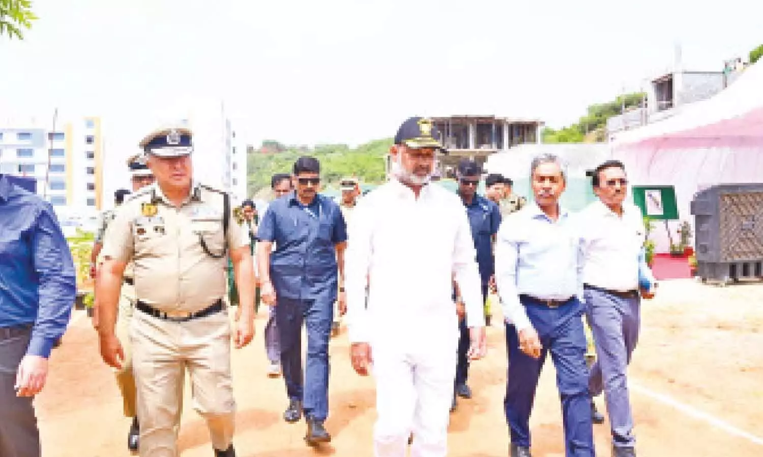 Union Minister of State for Home Affairs Bandi Sanjay Kumar along with BSF officials and dignitaries during his visit to the BSF Sector Headquarters in Chennai Union Minister of State for Home Affairs Bandi Sanjay Kumar along with BSF officials and dignitaries during his visit to the BSF Sector Headquarters in Chennai