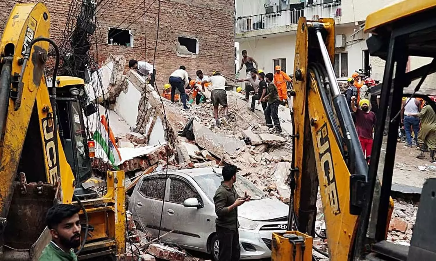 Satya Niketan collapse: 543 properties demolished Satya Niketan collapse: 543 properties demolished