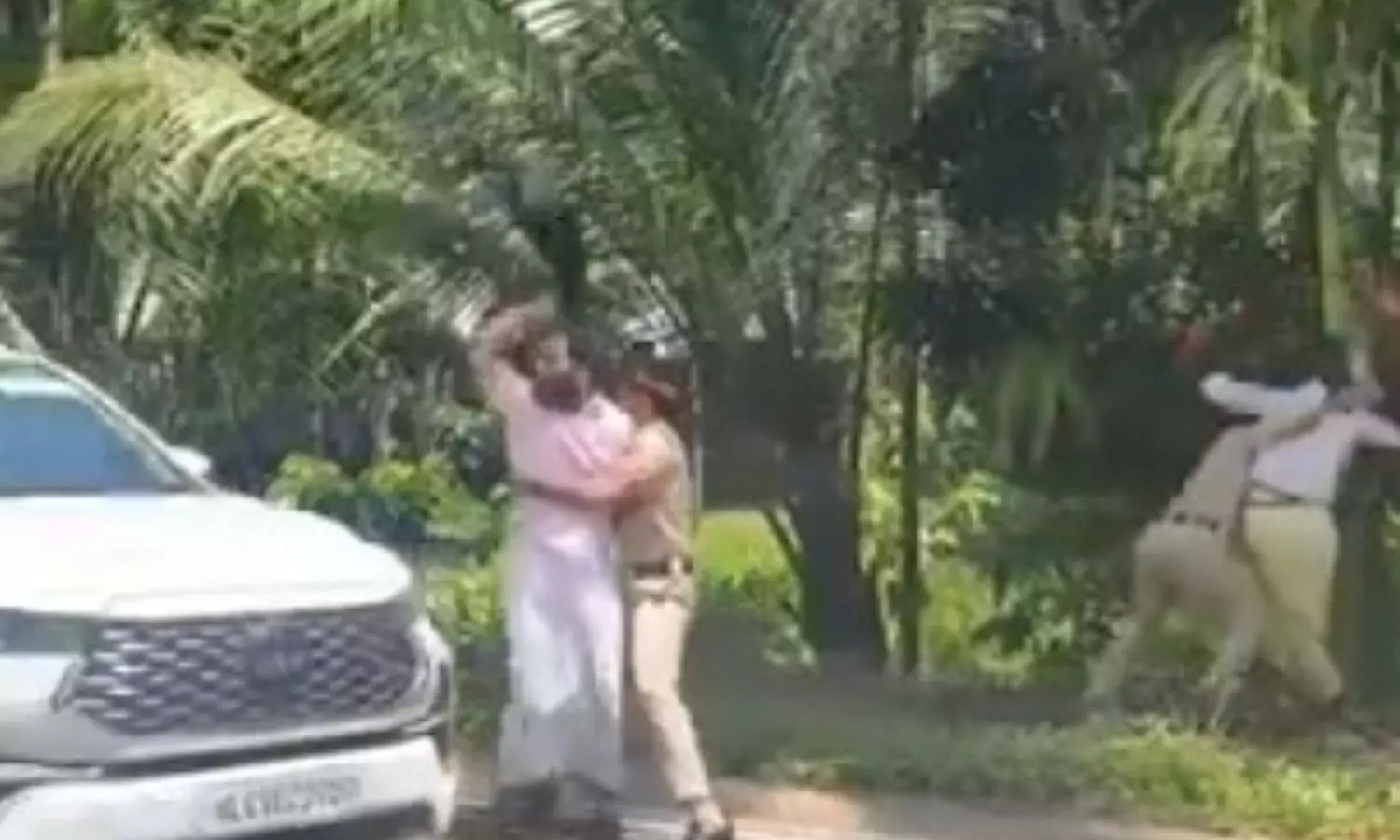 A day after Youth Congress workers showed black flags to Union Home Minister Amit Shah in Kollam A day after Youth Congress workers showed black flags to Union Home Minister Amit Shah in Kollam