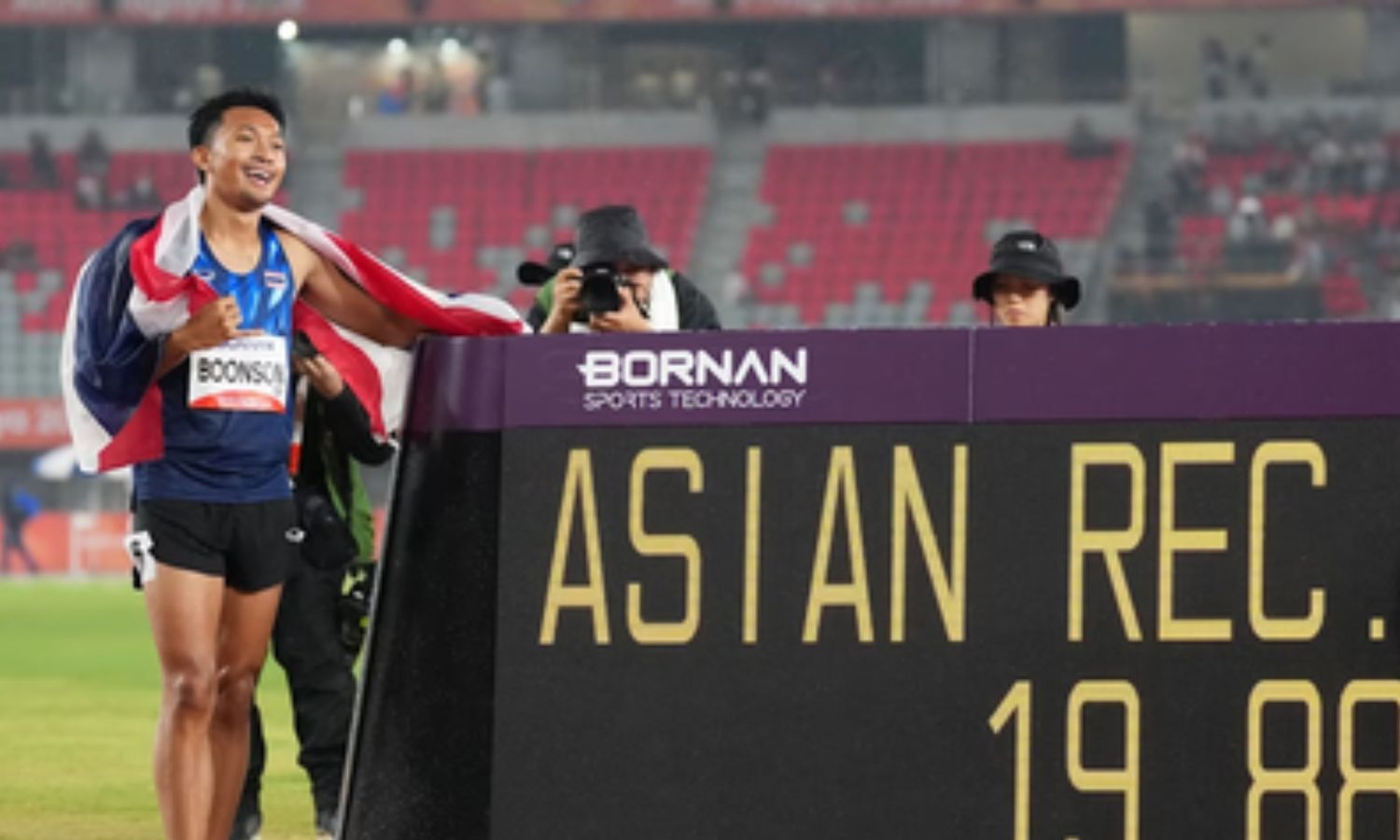 Puripol Boonson Completes Asian Games Sprint Double