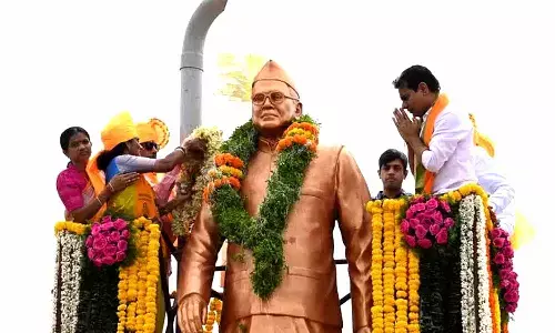 KTR Pays tribute to Konda Laxman Bapuji, hails his contribution to Telangana movement