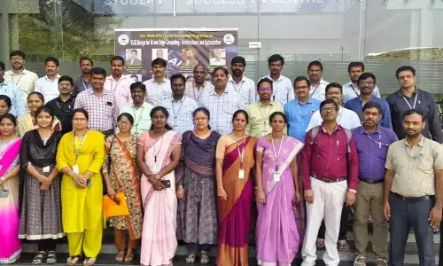 Participants in the faculty development programme at Vishnu Institute of Technology in Bhimavaram