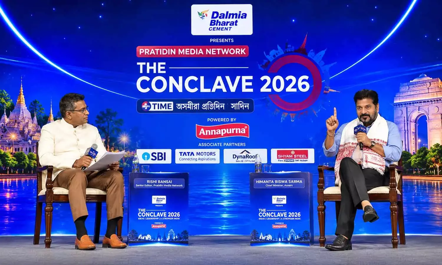 Chief Minister A Revanth Reddy participating in the Conclave 2026 being organised by Pratidin Media Network, Assam in New Delhi on Monday Chief Minister A Revanth Reddy participating in the Conclave 2026 being organised by Pratidin Media Network, Assam in New Delhi on Monday