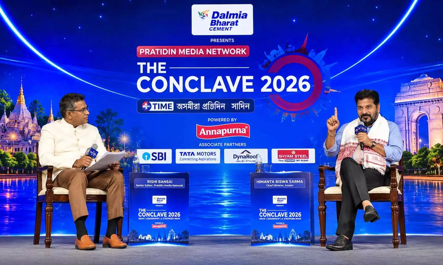 Chief Minister A Revanth Reddy participating in the Conclave 2026 being organised by Pratidin Media Network, Assam in New Delhi on Monday Chief Minister A Revanth Reddy participating in the Conclave 2026 being organised by Pratidin Media Network, Assam in New Delhi on Monday
