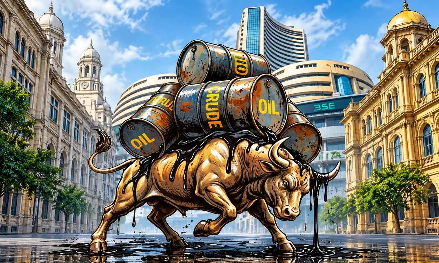 Sensex plunges 1,124 points | Brent jumps 3.81% to $108.30 | US yields, FII selling add to mkt pressure Sensex plunges 1,124 points | Brent jumps 3.81% to $108.30 | US yields, FII selling add to mkt pressure