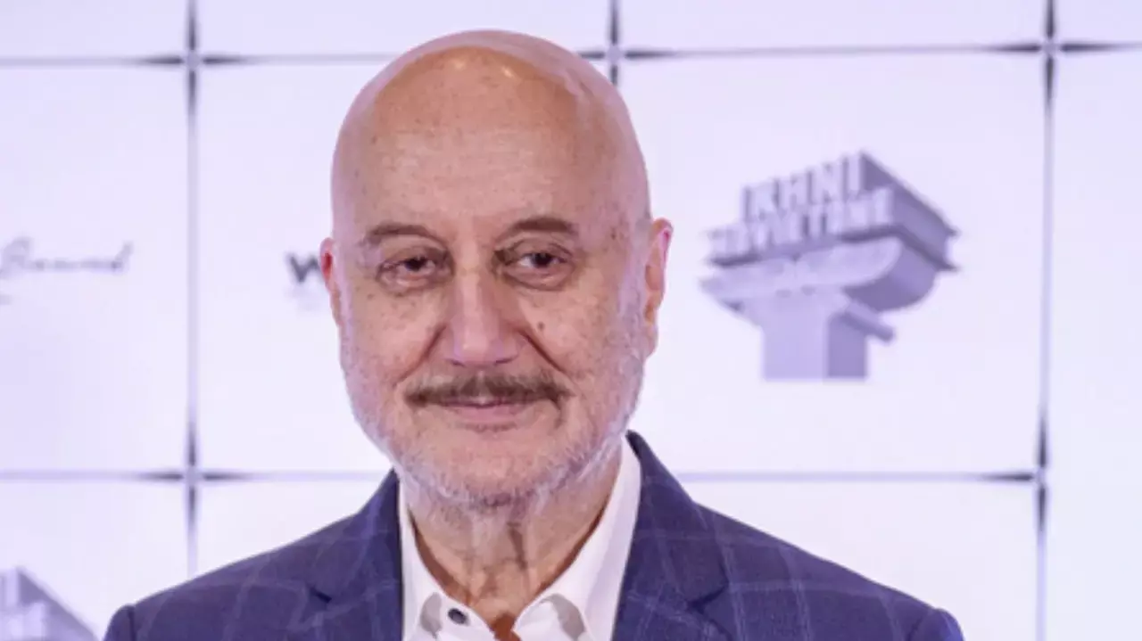 Veteran actor Anupam Kher has shared a glimpse Veteran actor Anupam Kher has shared a glimpse