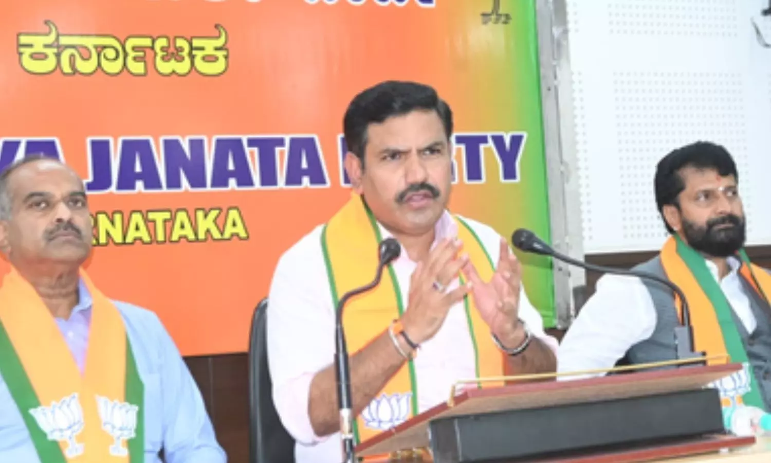 BJP State President and MLA B.Y. Vijayendra BJP State President and MLA B.Y. Vijayendra