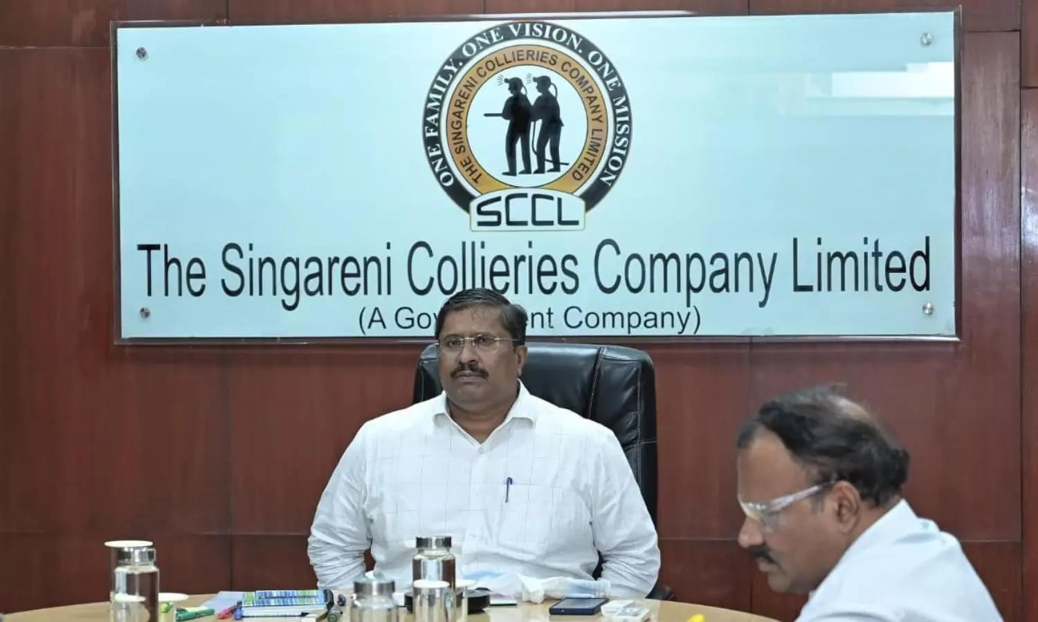 meeting was chaired by SCCL CMD Dr Buddhi Prakash Jyoti and Telangana GENCO CMD Dr Harish meeting was chaired by SCCL CMD Dr Buddhi Prakash Jyoti and Telangana GENCO CMD Dr Harish