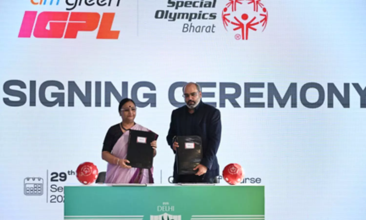 Indian Golf Premier League (IGPL) and Special Olympics Bharat on Tuesday Indian Golf Premier League (IGPL) and Special Olympics Bharat on Tuesday