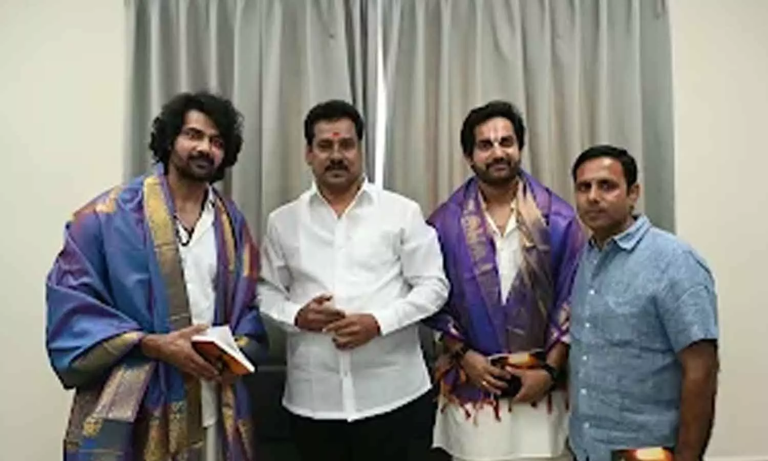 Naveen Chandra performs prayers in Tirumala Naveen Chandra performs prayers in Tirumala