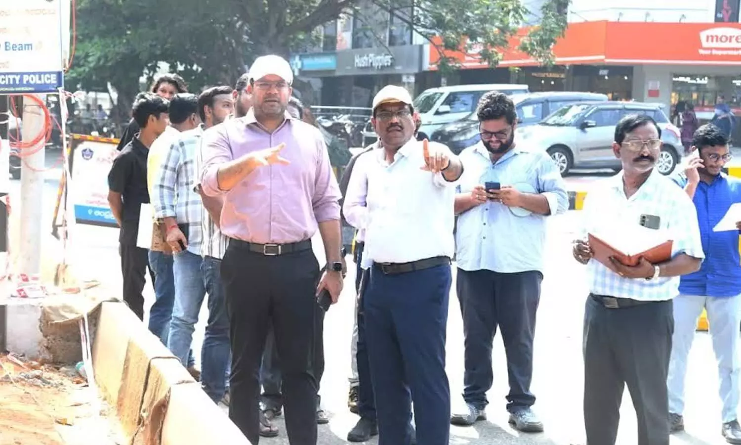 GVMC Commissioner Ketan Garg during field visit in Visakhapatnam on Tuesday GVMC Commissioner Ketan Garg during field visit in Visakhapatnam on Tuesday