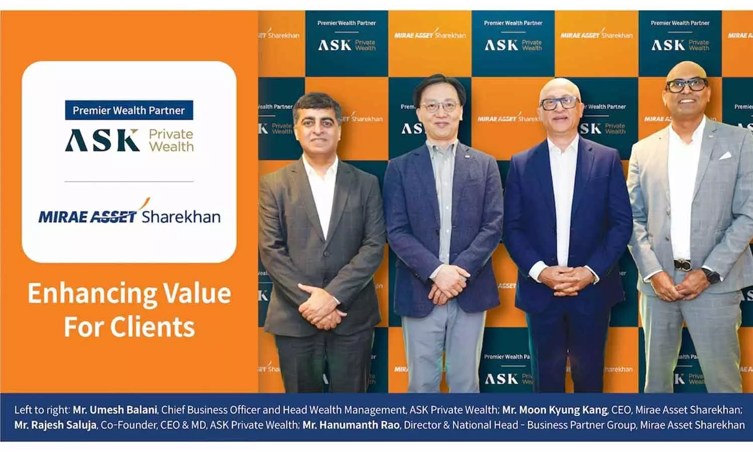 Mirae Asset Sharekhan joins forces with ASK Private Wealth Mirae Asset Sharekhan joins forces with ASK Private Wealth